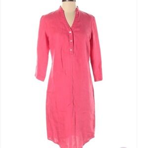 J. McLaughlin 100% Linen Shirt Dress XS